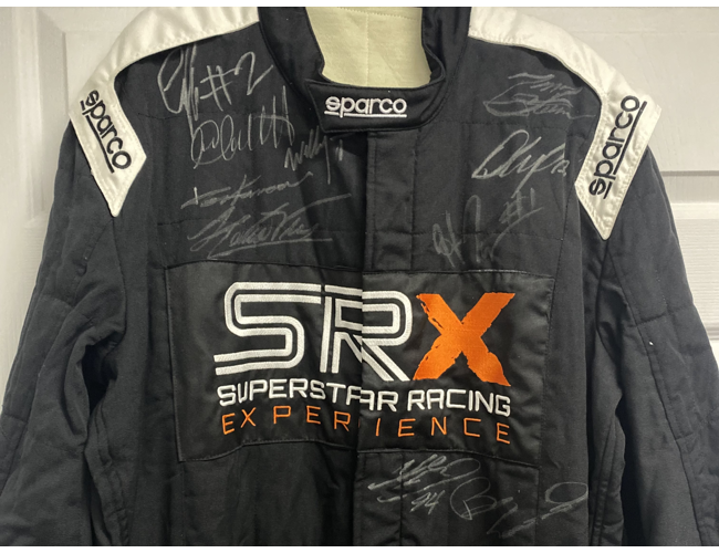 If you want some #CampingWorldSRX memorabilia - THIS is for you!

A 2021 driver uniform signed by MANY in the field is up for auction for the <a href="/WaltripBrothers/">Waltrip Brothers</a> Charity Championship, benefitting MRO.

Bid here: tinyurl.com/SRXWBCC