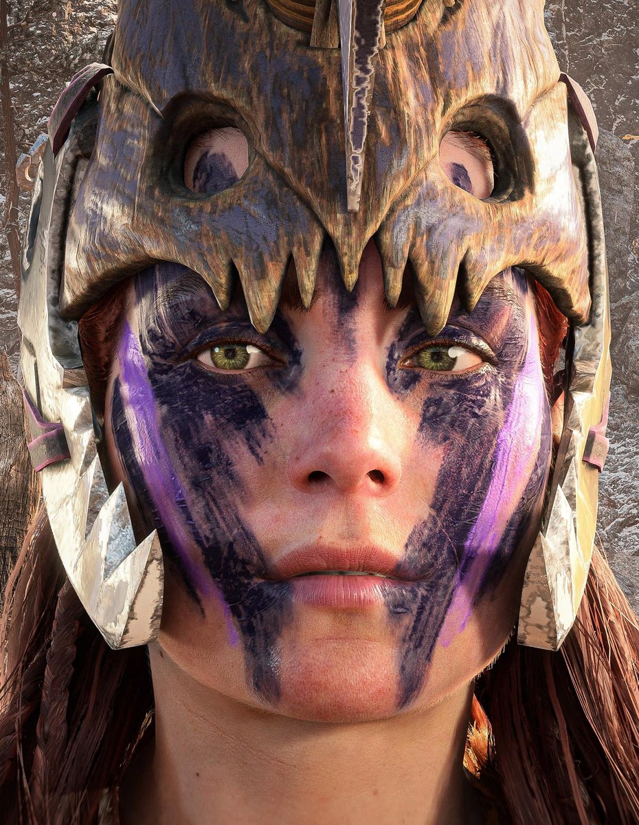A lil close up of Aloy 🖤💜#HorizonForbiddenWest #BeyondTheHorizon #ZarnGaming #AloyCloseUpVP #Aloy