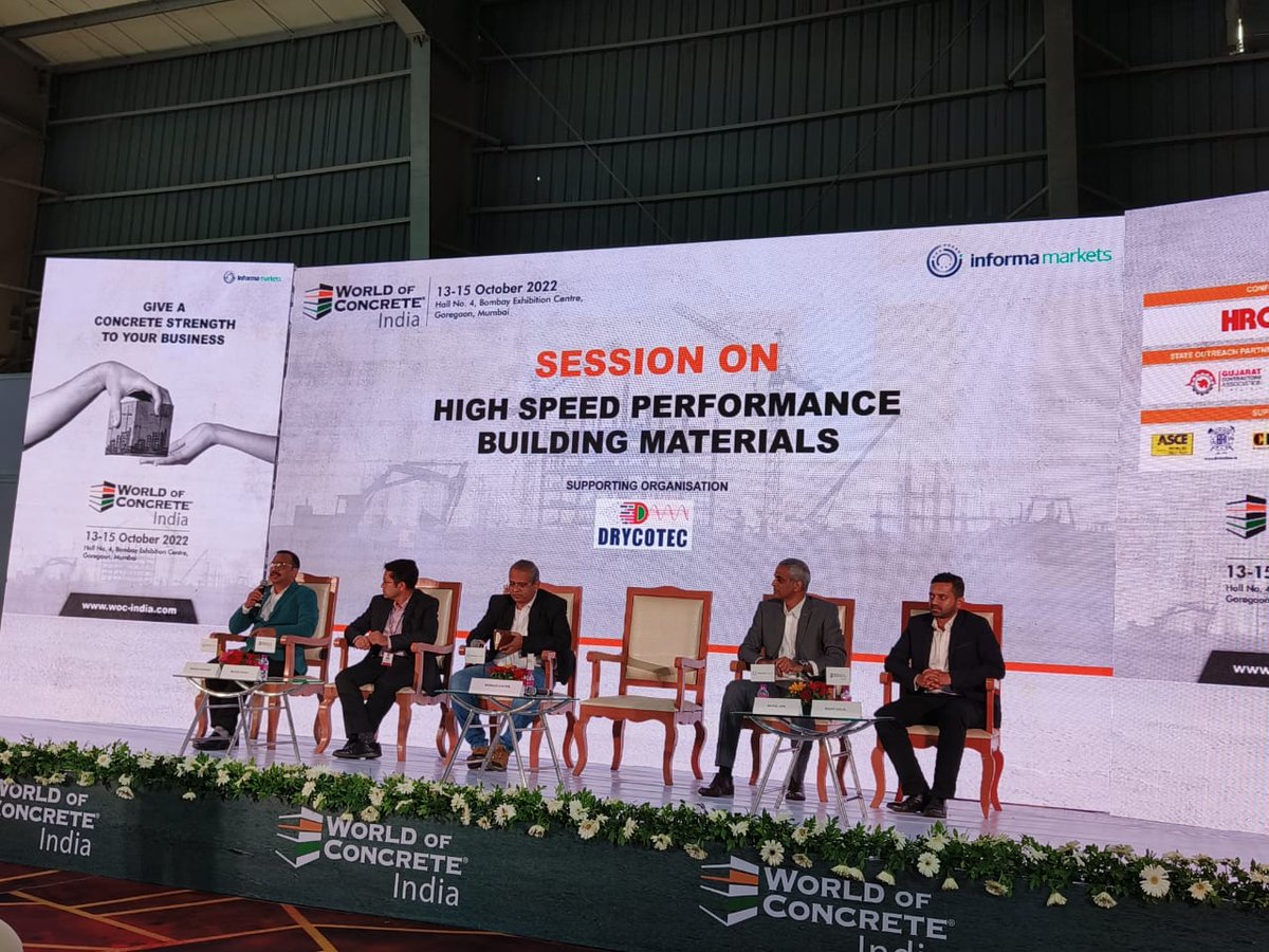 jayceebuild's tweet photo. The leading global concrete industry event and conference World of Concrete has finally come to India! Our Director, Rishit Dalal, was invited as an expert speaker and panelist for "High Speed Building Performance Building Materials"!
#flyash #cement #slag #concrete #sustainable https://t.co/swu2jPkDrO