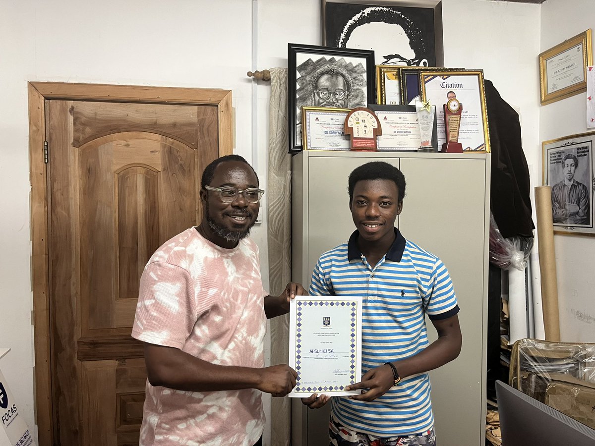thePOE_T's tweet photo. We are in!!! APSU - HOPSA UG Branch here with a bang 💥 watch the space for some big things 💯 @chrisatadika are your people ready for the competition? Well done Glenn. You have worked so hard to get us started  @_gglenn @apsu_official https://t.co/d3XssYlW2z