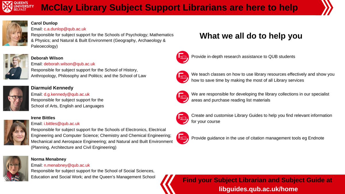 QUBLibrary's tweet photo. A trained Librarian is a powerful search engine with a heart ❤️.  You can contact your subject librarian for guidance &amp; support in accessing the best #QUBLibrary resources for your particular subject https://t.co/IC86D9yyLT

#LoveQUBLibrary #HereToHelp

@QUBelfast @QUBWellbeing https://t.co/Os9mrgTDcO