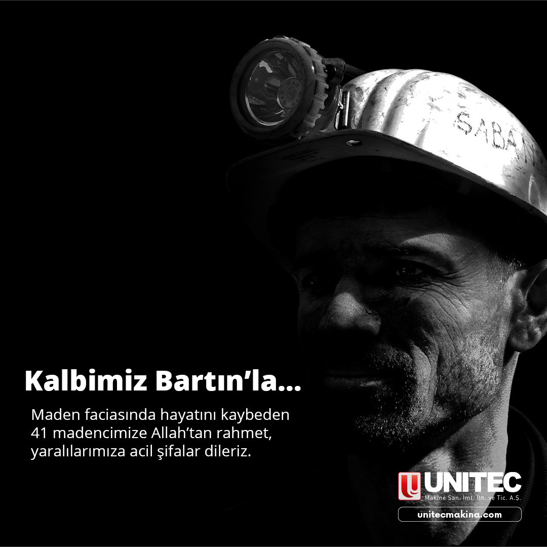 Kalbimiz Bartın’la… 

Maden faciasında hayatını kaybeden 41 madencimize Allah’tan rahmet, yaralılarımıza acil şifalar dileriz.

#bartın #maden #madenfaciası #madenocağı
