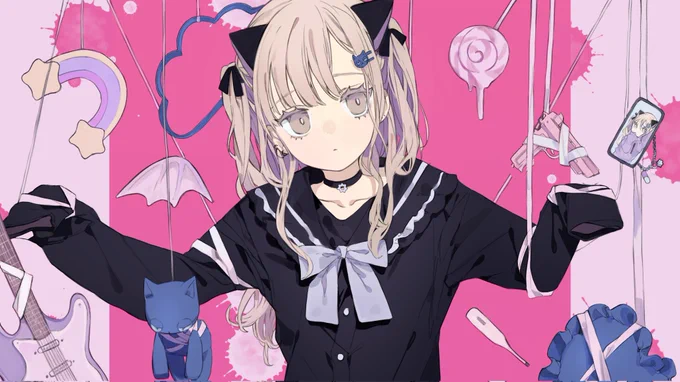 【まお猫からのおしらせ】「マリオネッコ」「ファッション」「サキュバス」こちらの楽曲がJOYSOUNDさんから配信決定しました〜〜11月10日配信予定です!!!近くなったらまたお知らせします 