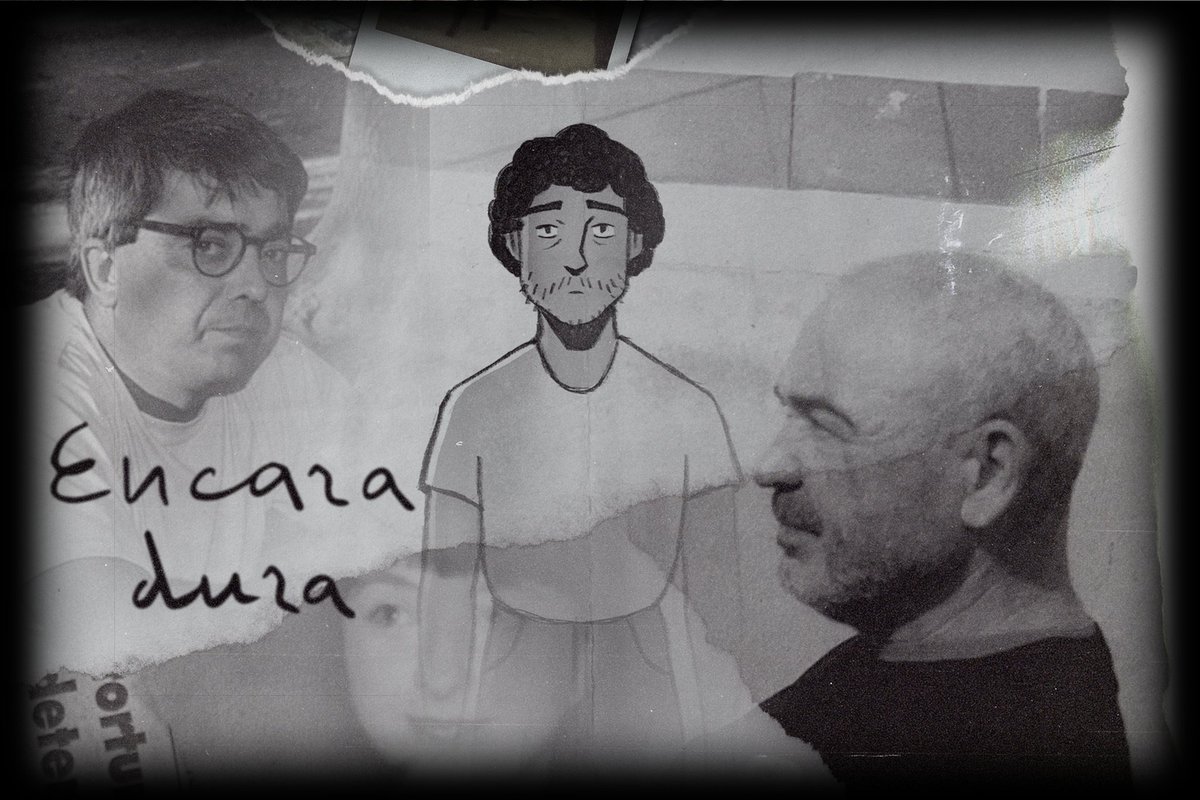 encaradura's tweet photo. Contem la història de Joan Durà. En 1992 és detingut sense conèixer el motiu i portat a la DG de la Guàrdia Civil a Madrid, on és torturat durant 3 dies. Les persones que van executar i permetre les tortures continuen vivint impunes.

Fem aquest curt perquè ens neguem a oblidar. https://t.co/uPmczdCXhe