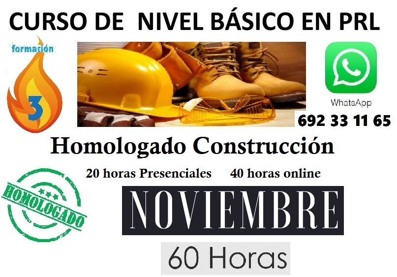 3FFormacion's tweet photo. #Prl Básico 60 horas, homologado #Construccion #Huelva https://t.co/l3ELAnUKK3