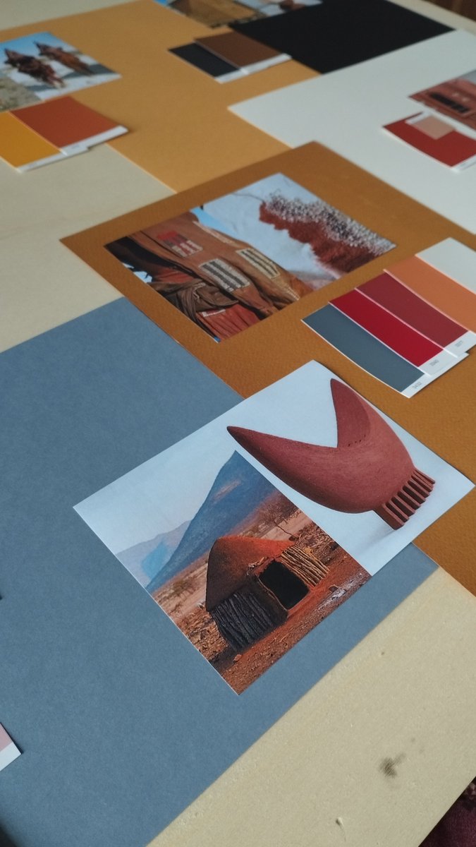 LAURADAZA's tweet photo. Sneak peek: The colour harmony we are working on for our latest report on Colour and Lifestyle trends. Primal Colours: Elementals, Himba Skin tones, Desert colour, Fertility colours alongside other shades are the inspiration for our storytelling. https://t.co/bohXXtO8Yp
