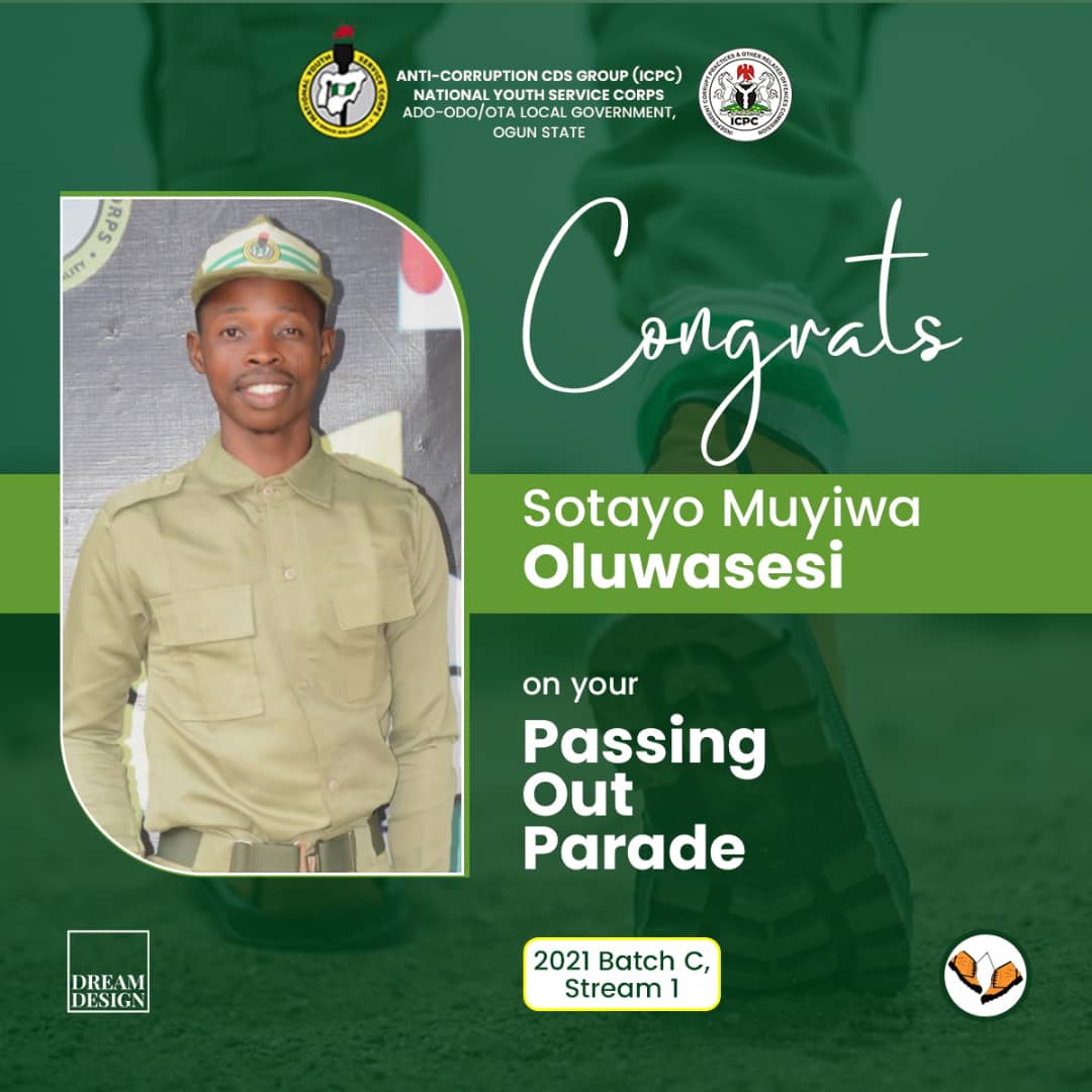 We say a big congratulations 👏🥳 to all our 2021 Batch C Stream 1 Corp Members on their POP. We wish you all the best. 💯✅ @NaijaCorpers @officialEFCC @ICPC_PE @nysc360 @inecnigeria