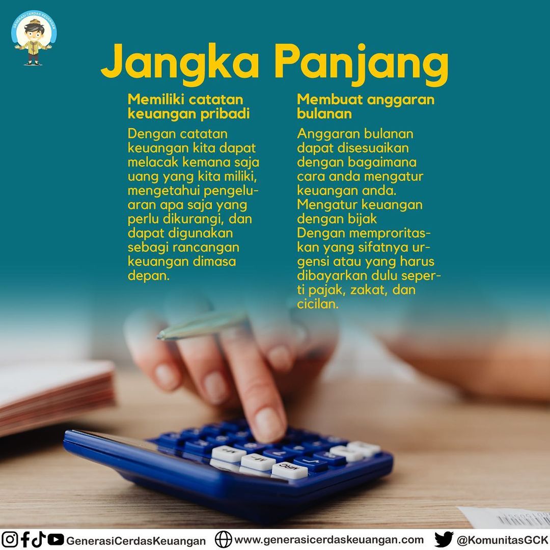 komunitasgck's tweet photo. Nah disini mimin mau share tips mengatue keuangan ala mimin untuk jangka pendek &amp; jangka panjang, kalau sobat GCK gimana? Yuk sharing dikolom komentar👇

Salam Literasi!
Cerdas Keuanganku, Maju Negeriku! https://t.co/TdRvZSdpwn