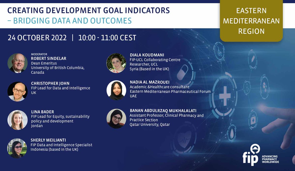 FIP_org's tweet photo. On 24 Oct, 10:00 CEST, we will discuss approaches to monitor & evaluate progress towards the #FIPDevelopmentGoals (FIP DGs) implementation, FIP DGs indicators & a needs-based data-driven culture in the Eastern Mediterranean region: https://t.co/BvyLEqY44D https://t.co/w8VqBidJRG