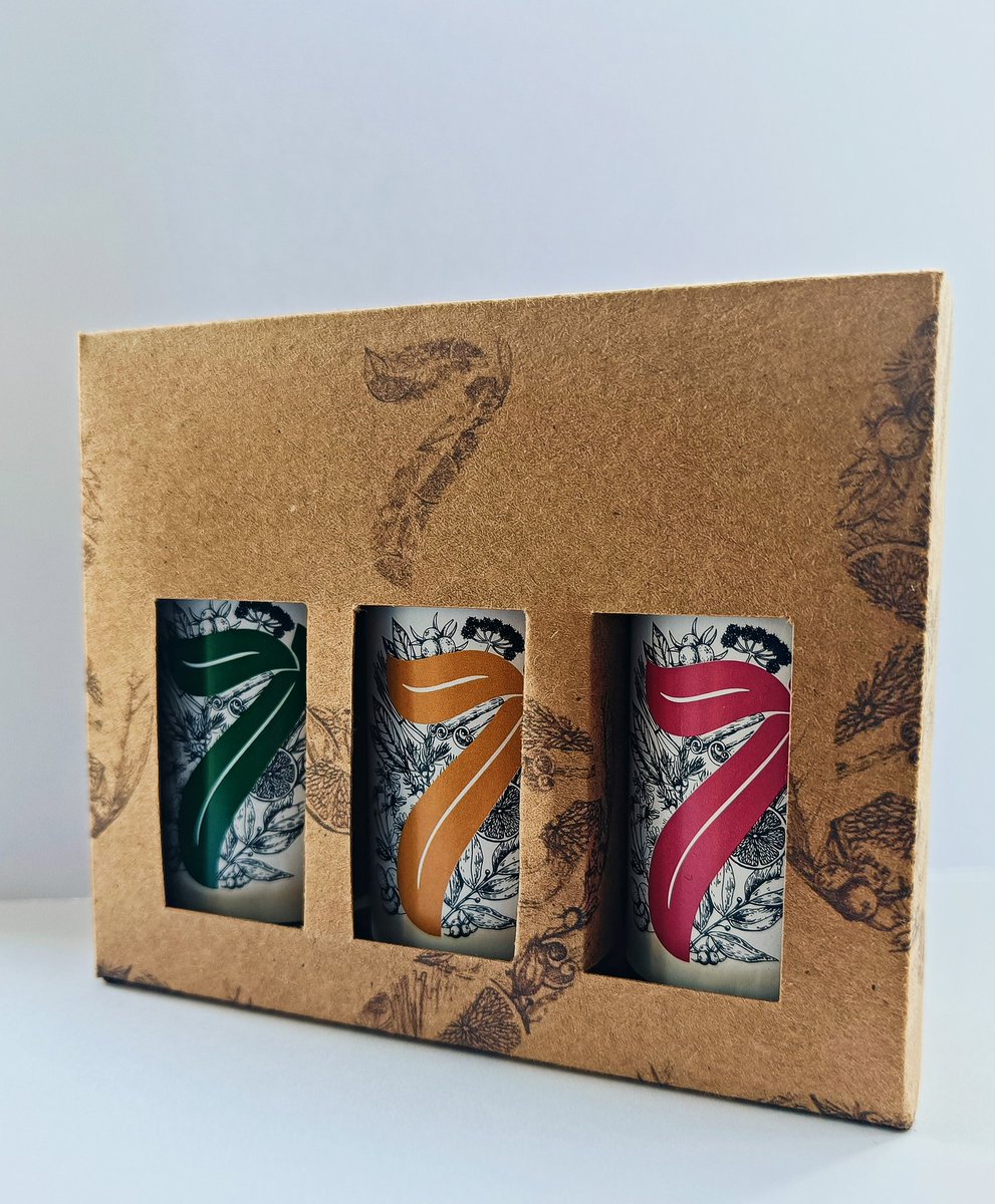 BigSevenGin's tweet photo. New mini gift pack! 

For when you're not sure which one you want. 

Perfect for gifting your gin loving friends.

#gin #gifts #distillery #SmallBusiness https://t.co/jdARGEz5Ca