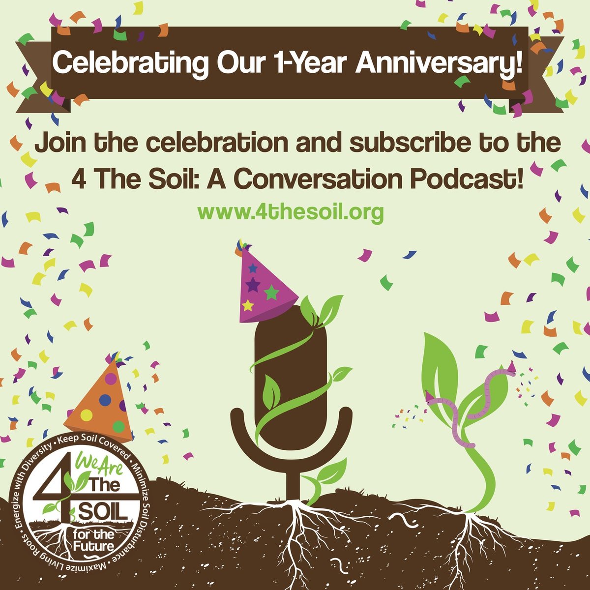 TheFlipCharts's tweet photo. HAVE YOU HEARD! The FlipCharts composed the opening credits to The 4 the Soil: A conversation podcast and they hit their one-year anniversary! Hear the conversation and our music on their website at https://t.co/qcgERijAJG or wherever you get your podcasts!  (#📷 @4thesoilva ) https://t.co/xewka5yABf