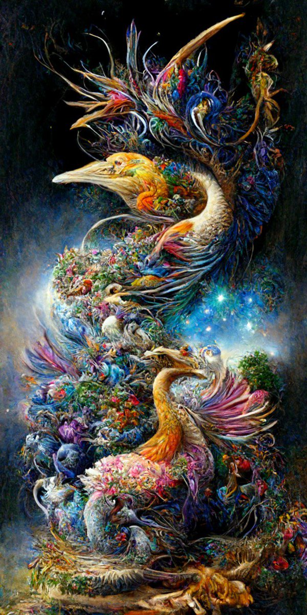 OpenFi_app's tweet photo. 🇺🇸 Take a look at this amazing art created using AI ✨🔥

🇧🇷 Aprecie essa arte maravilhosa criada usando AI ✨🔥

Art by @sara_nmt 

#AI #NFT #airdrop #art #artificialinteligence #AIart #birdart #bird #midjourney #simurgh #JoinCMORQfreedom https://t.co/PxZsugkfXj