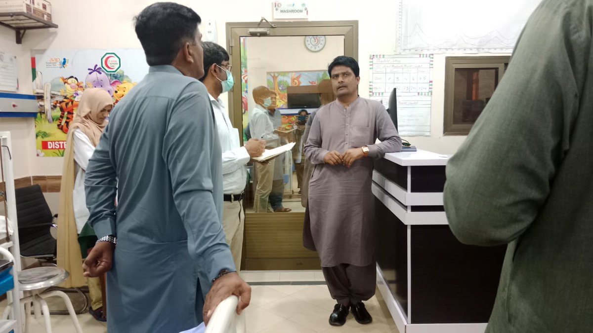PPHIOFFICIAL's tweet photo. Mr. Lutfullah (Nutrition Consultant) &amp; Dr. Durga Shanker (Disease Surveillance Officer) from WHO visited NSC Umerkot and they were glad that WHO standards are being followed and appreciated NSC services. https://t.co/CAi14xE3or