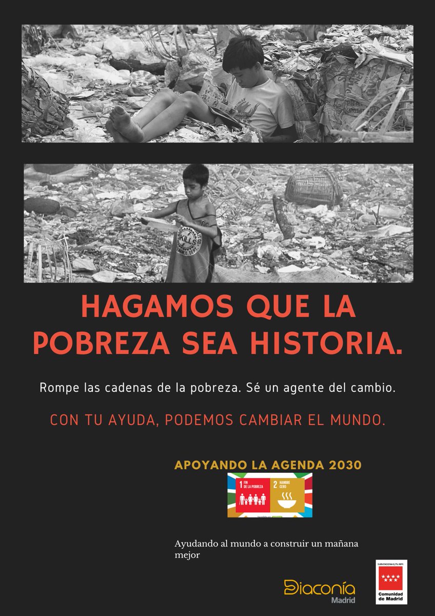 Hoy celebramos el Día internacional para la erradicación de la pobreza, y queremos hacer énfasis en la pobreza que viven los niños y niñas, no podemos permitirlo.