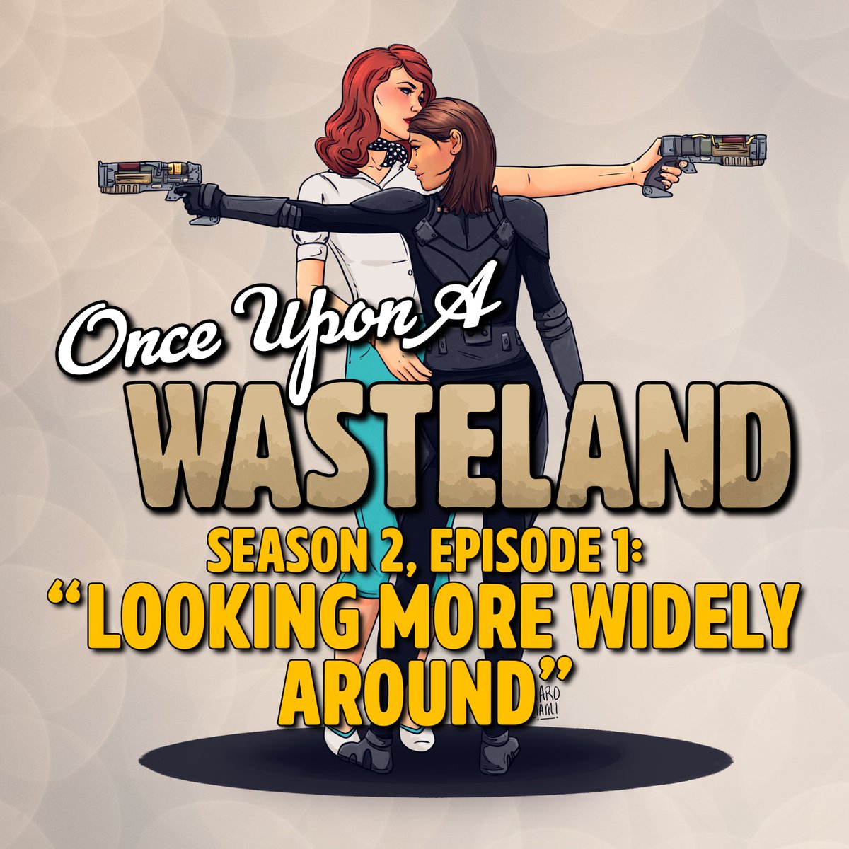 OnceUpon76Pod's tweet photo. The season two premiere of Once Upon a Wasteland is now available!

We rejoin Beth &amp; Odessa's story about a year after the events of the first season. Beth is away on a mission and Odessa takes stock of the changes in her life as a new crisis is set in motion. https://t.co/kFuJ3phUet