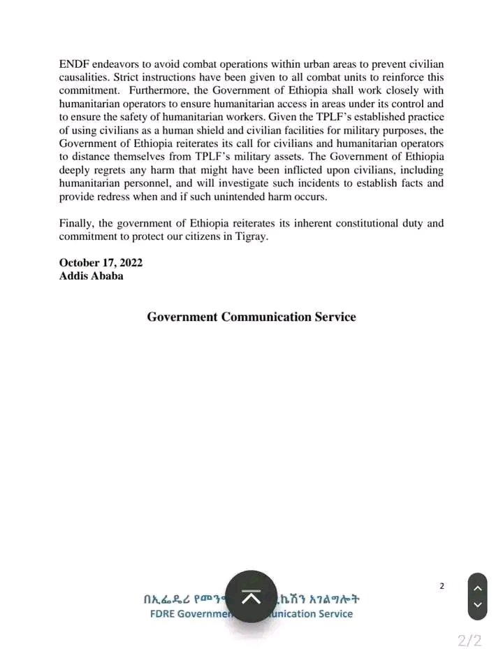 StayPostiveever's tweet photo. Fascist Ethiopian government rejects calls for immediate cessation of hostilities, making it clear that it intends to commit more atrocities and genocide in the entire #Tigray region. Time for the IC to intervene to stop an active and clear genocide.@SecBlinken @JosepBorrellF https://t.co/BUBN9wQhJJ