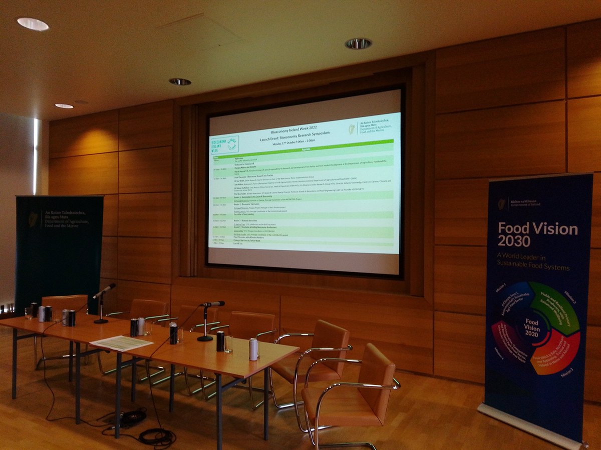 becksdoyle's tweet photo. Great to attend the launch of Ireland's Bioeconomy Week at DAFM's Blackweston campus. It has been really interesting to hear the insights from experts in the area and to learn about some of the exciting bioeconomy projects happening in Ireland #irishbioeconomy https://t.co/KbIAzT1o7K
