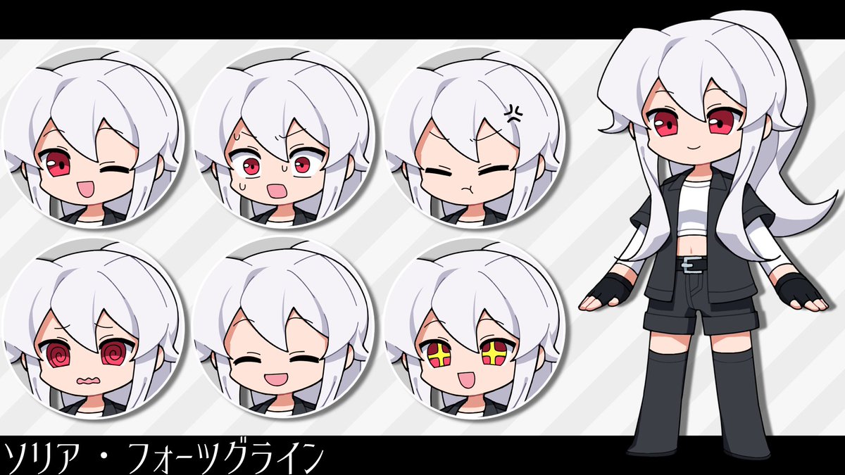 nagistance's tweet photo. 動画に登場したソリユニの立ち絵です！！！
ふぁるたろう(@ F41sch_Stance)(@ slowing5252_TL)に描いていただきました！！！

めちゃくちゃクッッッッソかわいいです！！！！表情もポーズもかなり多彩です！！！ありがとうございます！！！！いっぱい愛します！！！そして愛してあげ��ください！！！ https://t.co/Sq1t7n0tVh