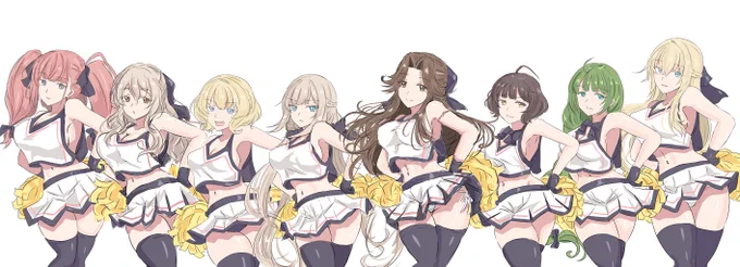 背の高さある程度合わせた方が見やすいか、やっぱあと誰描こうかしら 