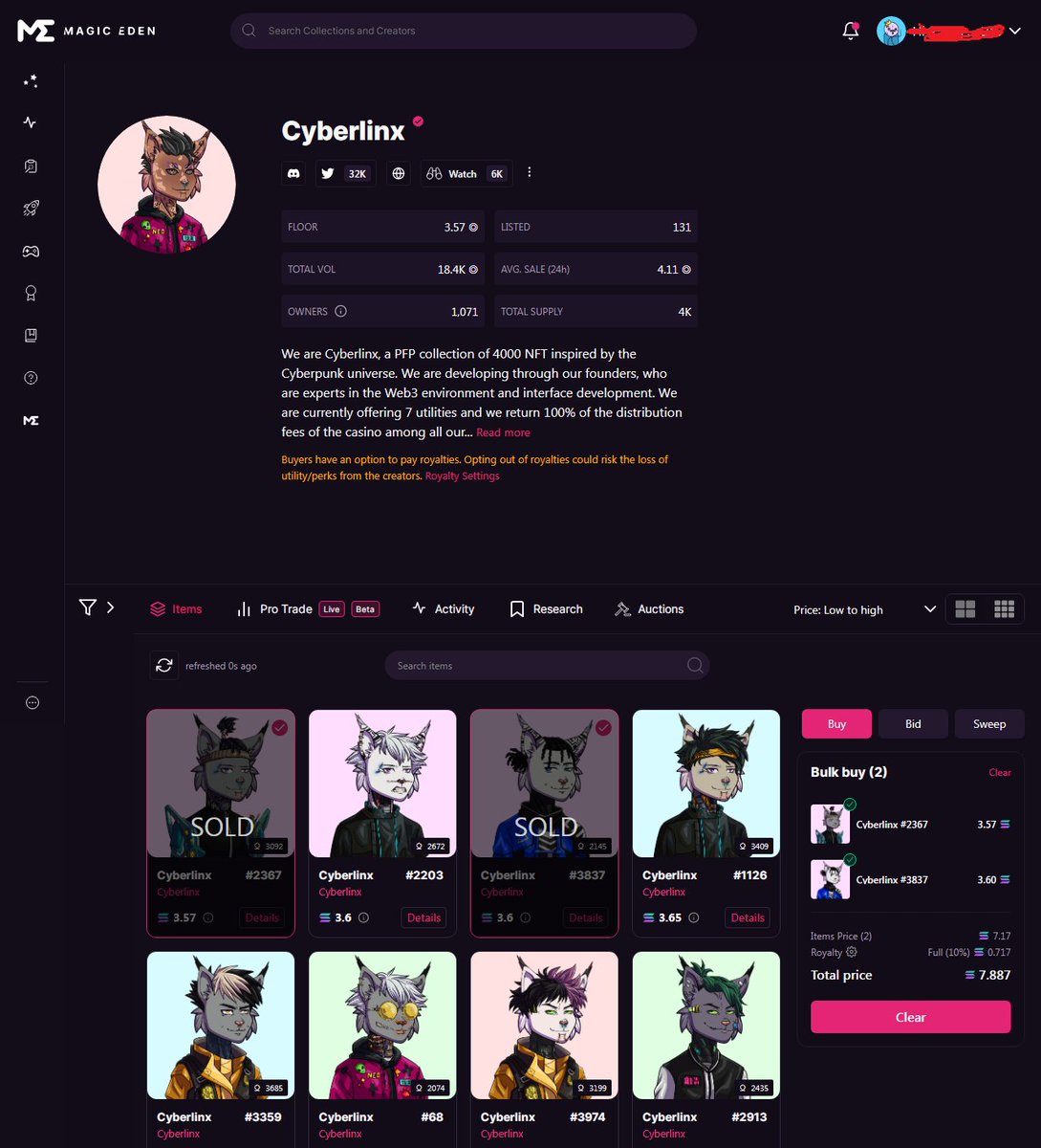 crzymn_'s tweet photo. Faaak it!! I dont want miss the weapon!! Bought another @CyberlinxNFT with full royalty! Why?
Goodteam, product already launch, raffle bluechip and rev share! 
#Cyberlinx https://t.co/qswbMIpyIr