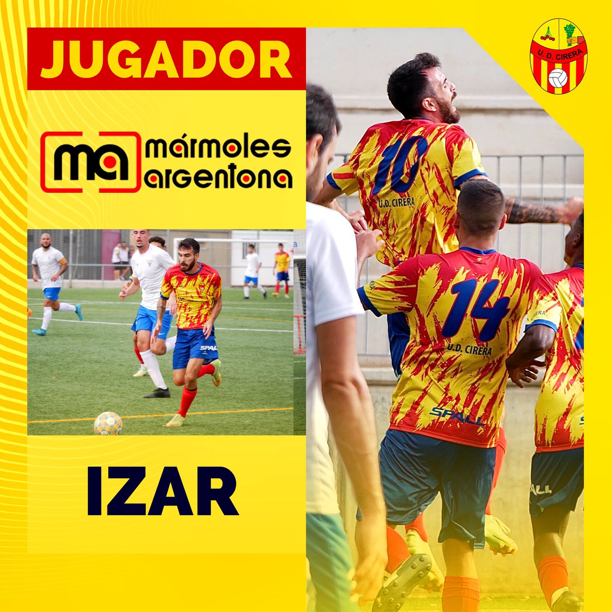 ud_cirera's tweet photo. Marcar dos golazos garantizan un Mármoles Argentona 😁

¡𝗘𝗡𝗛𝗢𝗥𝗔𝗕𝗨𝗘𝗡𝗔 @izaranes5! 👍

#UDCirera #2cat2b https://t.co/rXFsBR9Sbf