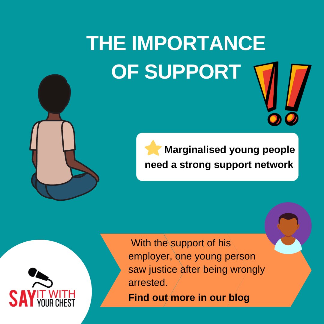 How can a young man who is carrying out his lawful occupation be arrested on the basis of 'looking dodgy'?

This blog highlights why it is crucial for young people to have someone who supports and listens to them sayitwithyourchest.co.uk/the-importance…