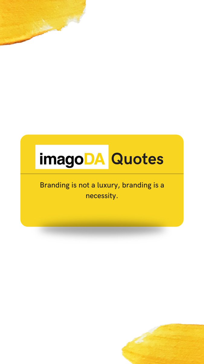 imago_da's tweet photo. Air is not a luxury. We need to breathe or else we'll die. 

In the same way, branding is not a luxury. Your business needs it to survive!

#branding
#brandideas
#brandingquotes
#smes
#brands
#business https://t.co/D5VLAABJI0