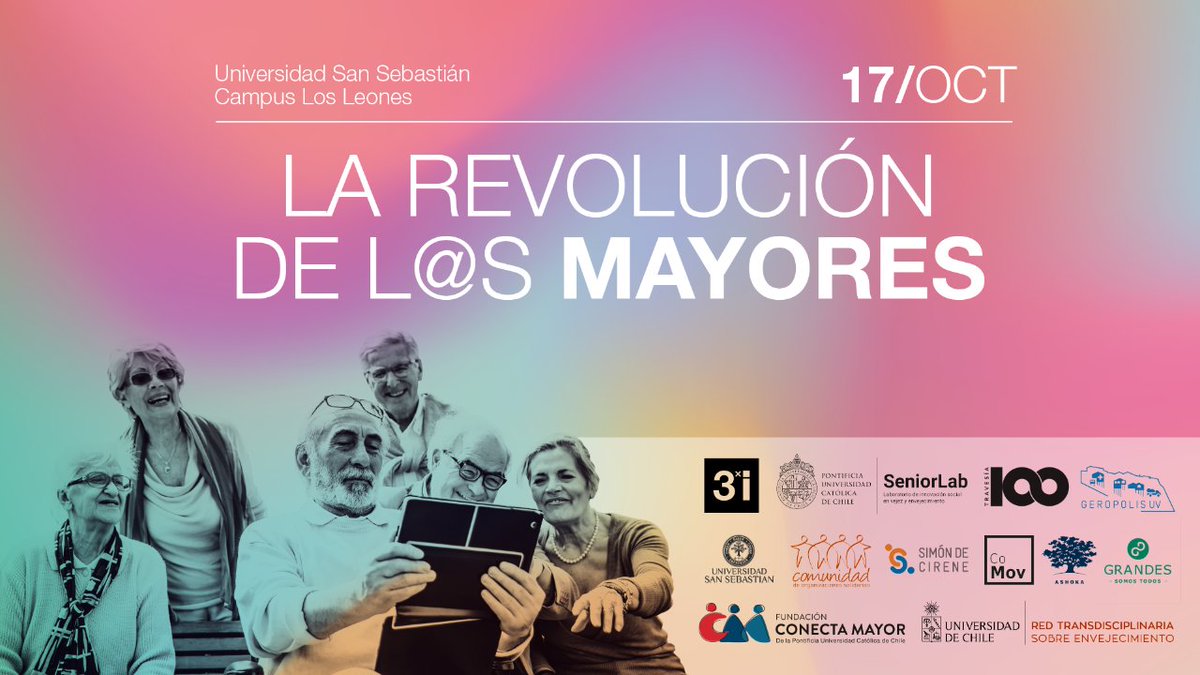 Hoy, diversas organizaciones de la sociedad civil nos reunimos en el Encuentro #LaRevolucionDeLosMayores buscando romper con los estereotipos de la edad, los macro y micro viejismos, así como con las barreras que nos impiden pensar e imaginar un futuro en plenitud 👵🏼👴🏻🧑🏽👵🏽👨🏽👩🏾