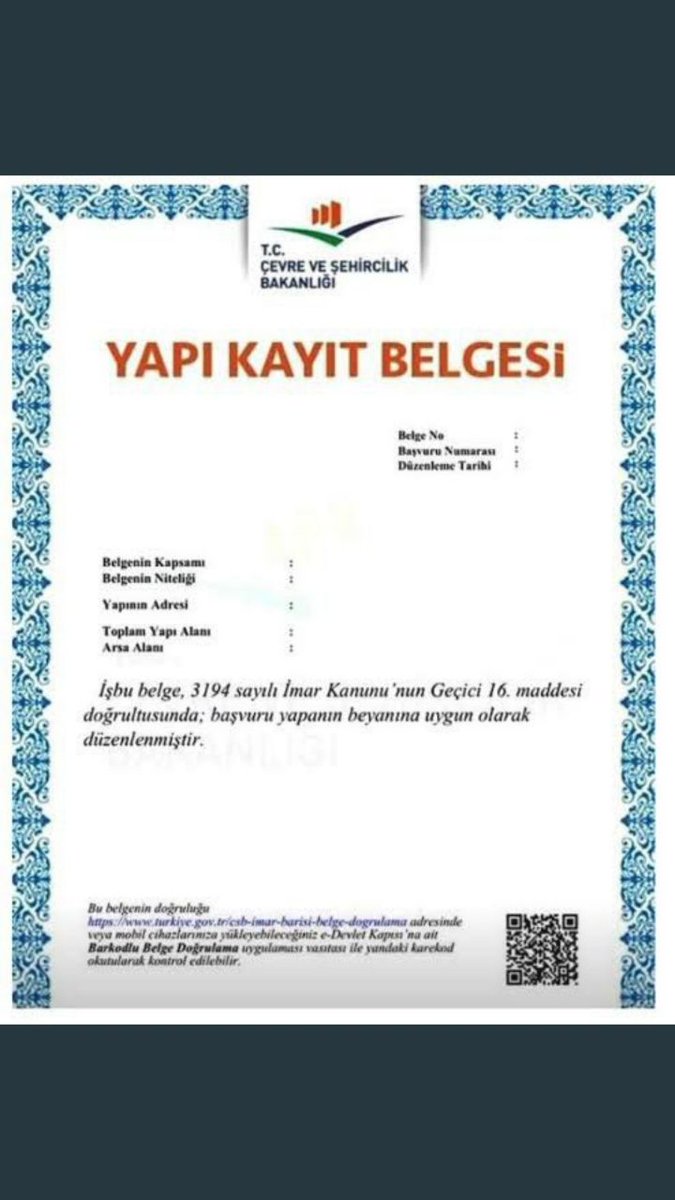 Muhamme49529032's tweet photo. @_cevdetyilmaz Sayın vekilim İMAR BARIŞI mağdur olduk. Yapı Kayıt belgemiz iptal edildi. Evlerimize yıkım kararı çıktı . Mahkemelere verildik ve belediyelerden ağır para cezaları geldi. İnanın sağlığımız bozuldu. Lütfen sesimizi duyun. Teşekkürler 
#YapıKayıtGeriVerilsin

#KasımaKalmasın https://t.co/7SywAih7ik