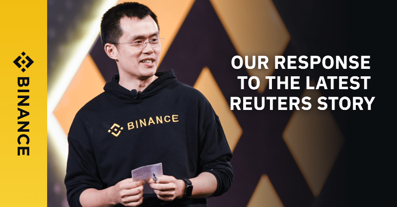 binance's tweet photo. Binance works hard to respond quickly &amp; accurately to journalist requests 99.9% of the time.

However, we won't respond to people who threaten to publicize personal details of employees or their families.

For transparency, CZ has addressed the relevant questions in this blog.