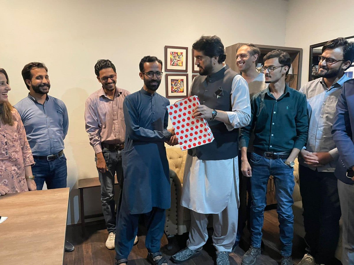 property051's tweet photo. Hardwork, devotion and commitment towards the work reach to the top at no time. Presenting you #employeeofthemonth for the month of September 2022,  Appreciation gifts given by Mr. Shehyar Afridi Former Interior Minister of Pakistan
#property051 #PakvsEngland2022 #ICCT20WorldCup https://t.co/MNWjOKbpXO