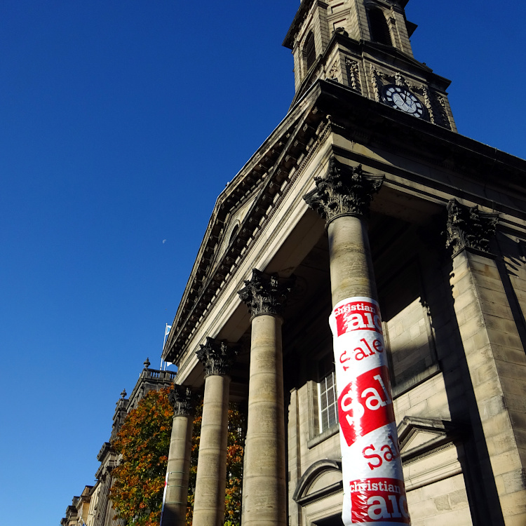 CASaleEdin's tweet photo. 🎉 It's almost time for the 🍂Autumn Sale of #Pictures and #Scottish #Books 
at @StAGW1 for @christianaidsco 
🕙 Doors open tomorrow at 10am!
📝This year's sale runs from 18 to 22 October, so lots of time to shop for gifts. 🛍️
🌤️ See you this week in George St #Edinburgh https://t.co/MP39AX703n