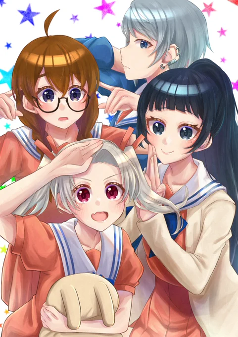 アニメ化したことでキャラデザが細部までわかりやすくなって嬉しい#4人はそれぞれウソをつく #4ウソ#よにぞれ 