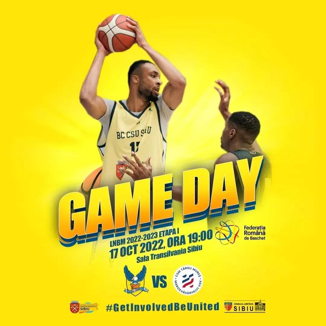 MiguelAngelHoyo's tweet photo. Game day!! ๐๐
๐ @BC_CSUSibiu vs @csmtgm
๐ @salatransilvania
๐ @LigaDeBaschet
๐ 18:00h ๐ช๐ธ 19:00h ๐ท๐ด
๐บ https://t.co/nbGEaWWw2d
#getinvolvedbeunited https://t.co/0VBRD6w7mm