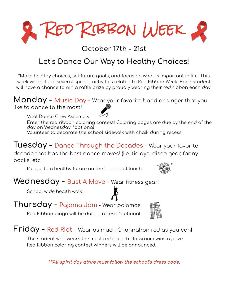 KendraLang4d's tweet photo. TRS! Red Ribbon Week starts today! @TRSChannahon @ChannahonPride https://t.co/nwbGXYKkpB
