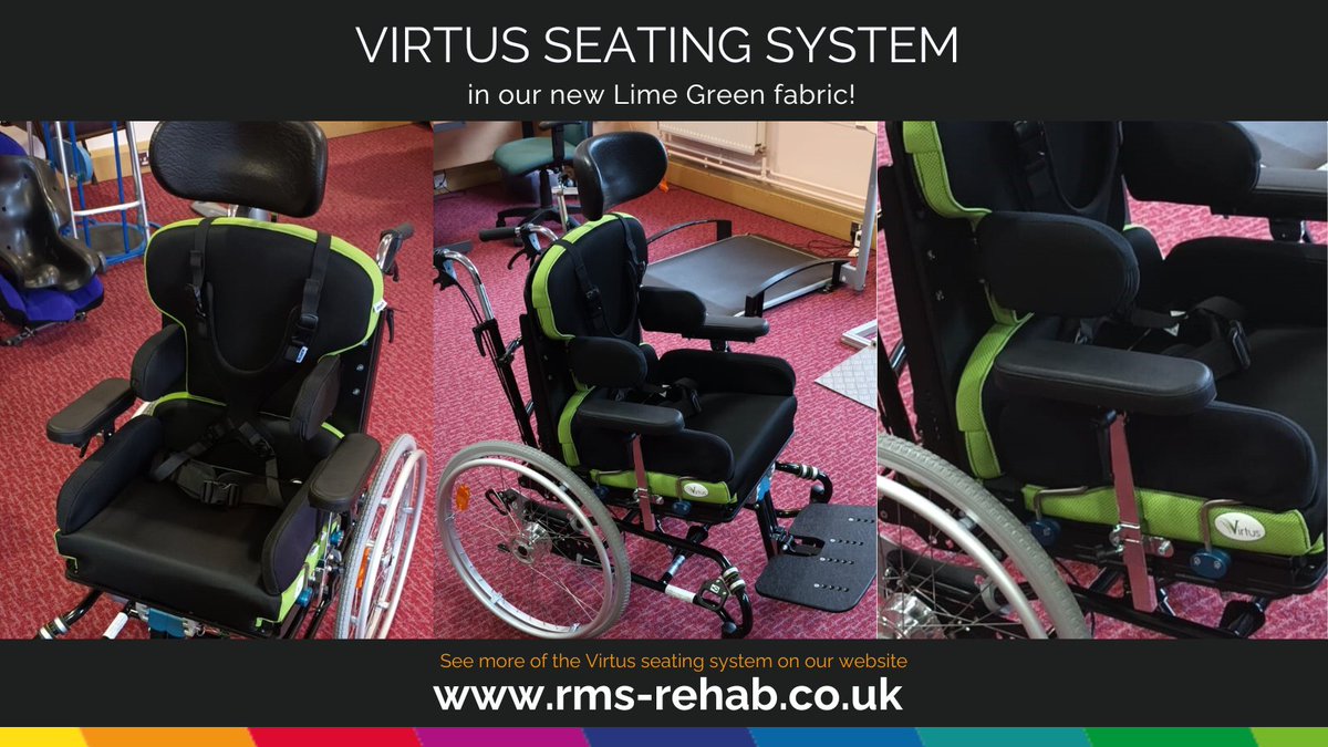 RMSRehab's tweet photo. Have a look at the Virtus Seating System on an Ottobock Dino – delivered to a very happy client!
She had outgrown her Kudu Wheelchair, so this was the obvious choice for her to self-propel whilst still getting the #correctsupport of a Modular Seating System! https://t.co/M8mYvUMAAZ