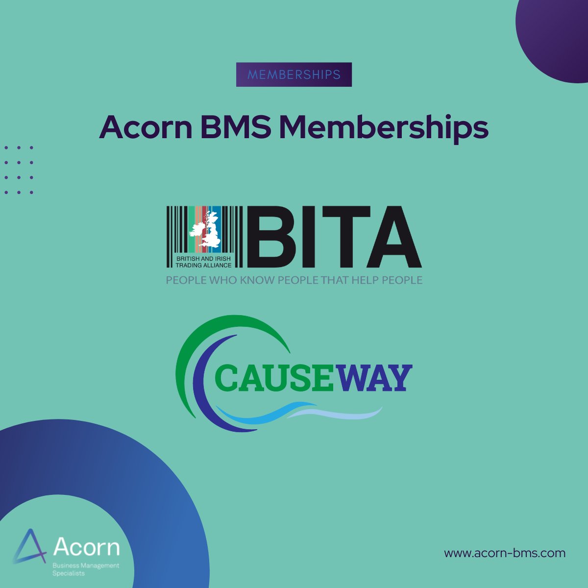 Acorn_BMS's tweet photo. We’re delighted to announce that Acorn BMS are now members of @BITAIntl and @CausewayXchange, helping to further strengthen our networks across the UK and Ireland 🤝

#networking #membership #business #events #community #B2B #SME #Ireland #NI #Scotland #UK #Sage #SagePartnersUKI https://t.co/N0M1ER2dIG