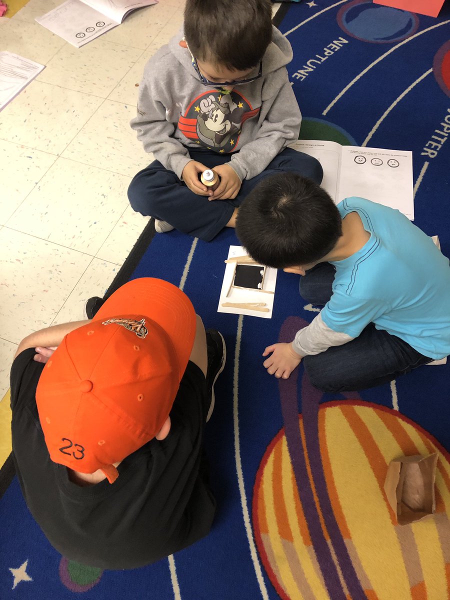 MissHoth's tweet photo. Kinders are excited they are finally building their houses to save the three little pigs! Sticks, straw, and bricks…which will survive the big bad wolf?!? #pltw #kinderengineers https://t.co/eQzqhuLPyz