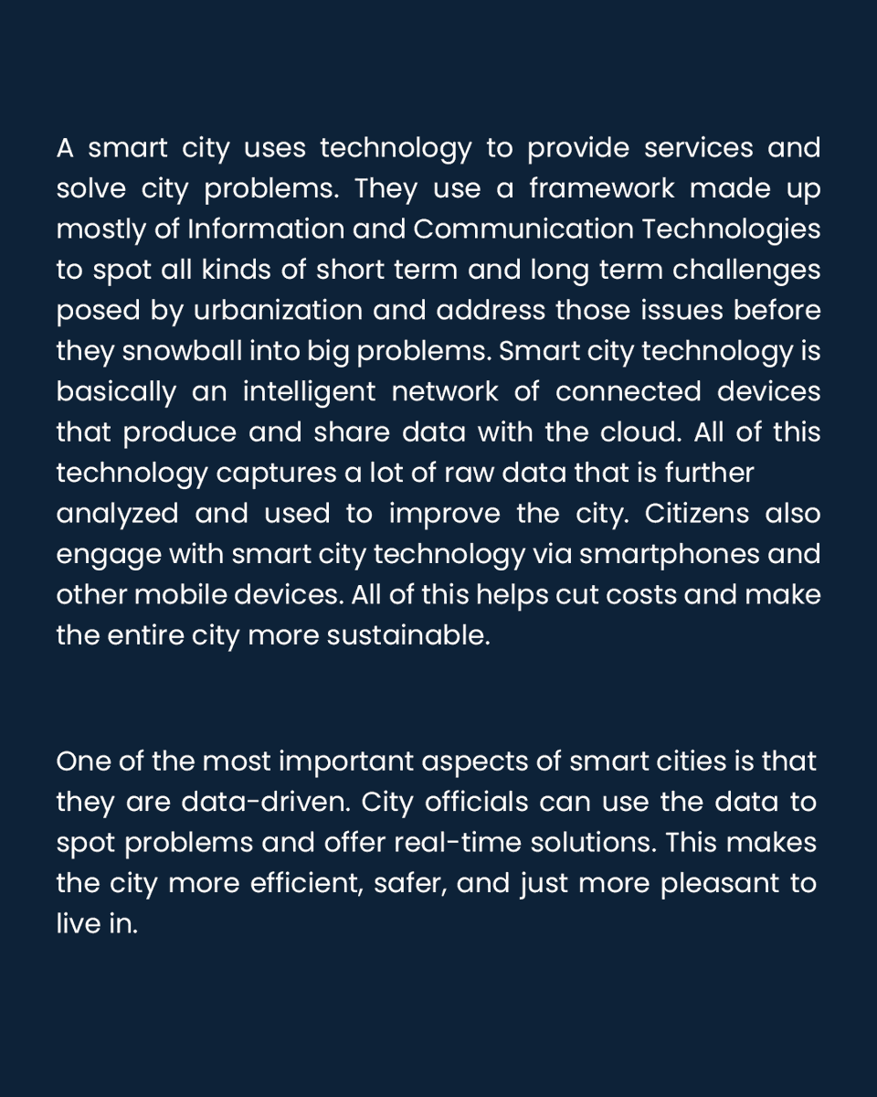 techactive's tweet photo. 🏙️ The benefits of smart cities are numerous and include better public safety, easier traffic flow, and reduced pollution.
.
.
#techactive #iotconnectivity #artificialintelliegence #techindustry #smartcities #engineeringchange https://t.co/zcMShQNwof