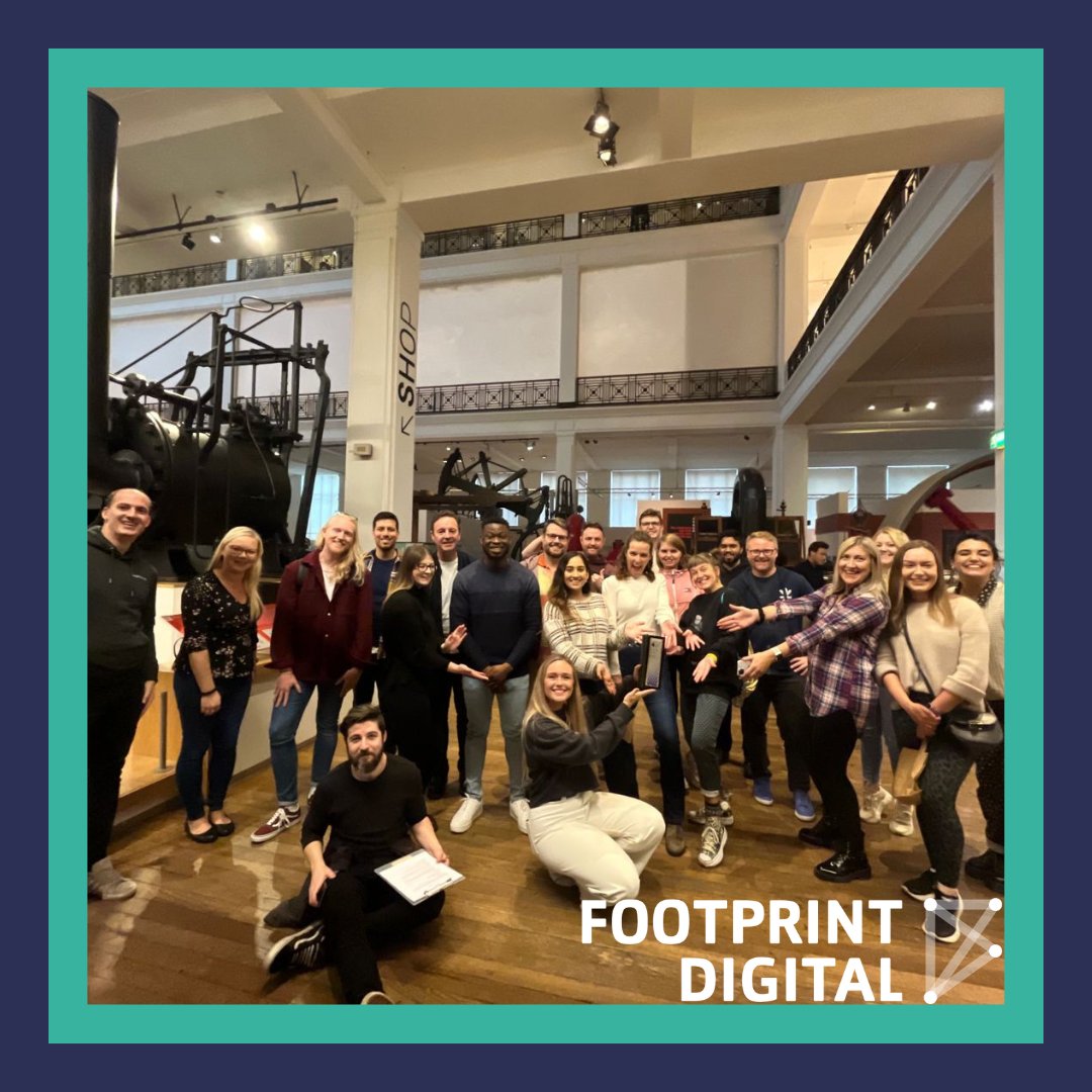 FootprintDigit's tweet photo. Here's our team proudly showing off their Business Culture Award on our latest Apprentice Challenge day at the @sciencemuseum (if you're eagle-eyed you might notice a few new team members... more on them and what we were tasked with for our #ApprenticeChallenge later!) #BCAS22 https://t.co/xns6B93CQo
