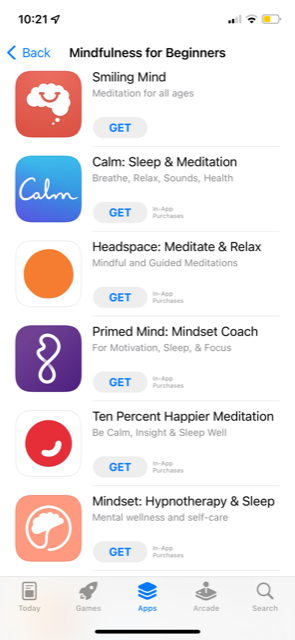 Mosam_p17's tweet photo. With the semester almost coming to an end and exams approaching, it's vital to ensure our mental health is looked after during a stressful time. Here's a picture with some apps everyone can use for mindfulness  #HSBH2009 https://t.co/nMzMBiASrO