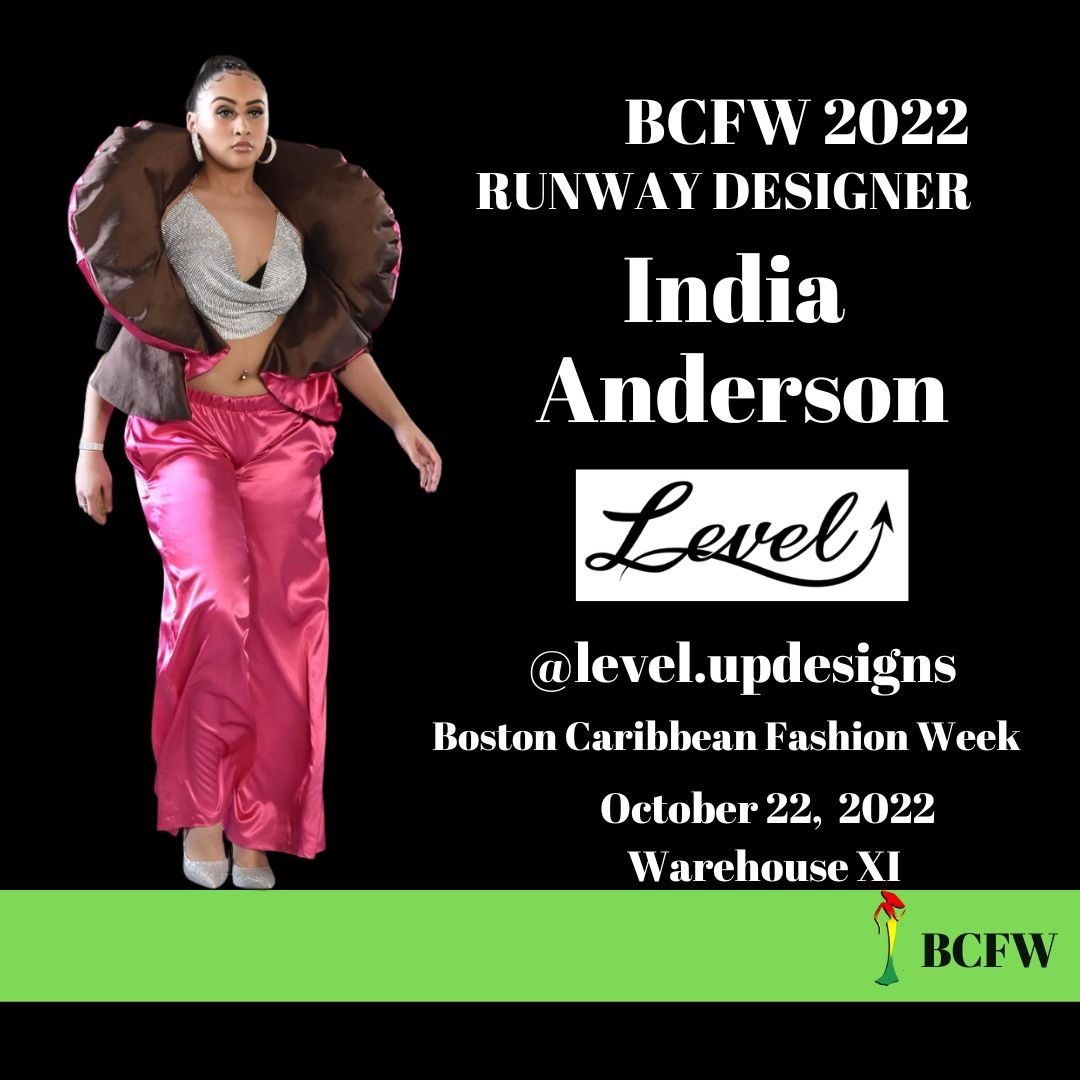 BostonCFW's tweet image. Featured runway designer Level Up by India Anderson. Her focus is on Special Event wear from elegant to urban for all sizes 3-16. See her collection and more Oct 22. Tickets at BostonCFW.com #BCFW #BostonCFW #fashionweek #runway #designer #levelup #indiaanderson