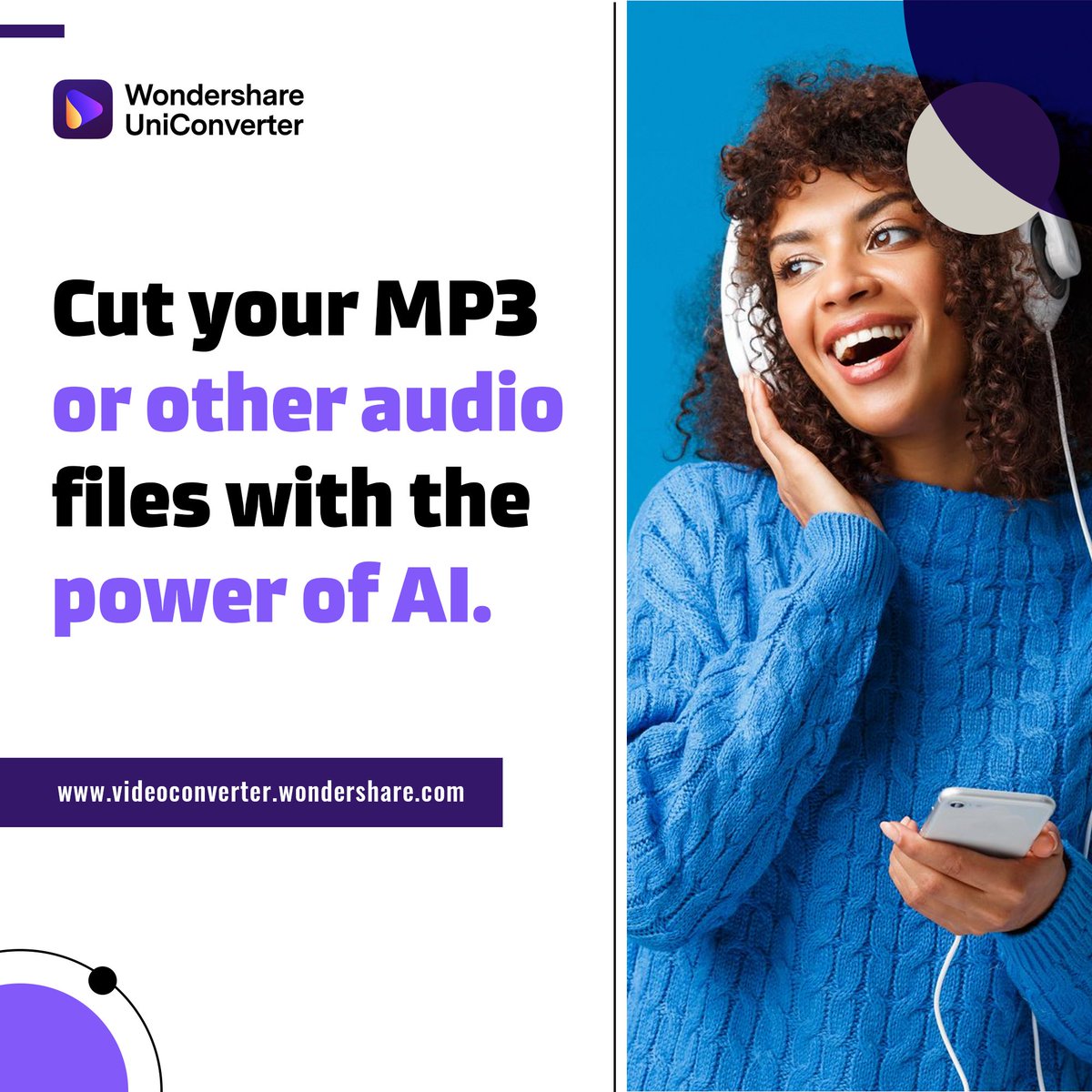 WS_UniConverter's tweet photo. Cut your MP3 or other audio files with the power of AI.😎
Edit ID3 tags and manage your audio library, fast and easily.
Try now: https://t.co/FIUziJ8dYf

#Wondershare #uniconverter #wondershareuniconverter #audioeditor #mp3cutter #audiotrimmer https://t.co/kP8J8mw9Fh