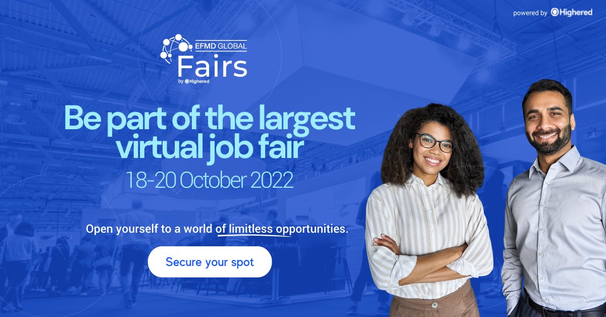 The EMFD Global Careers Fair from <a href="/Highered_org/">Highered</a> starts tomorrow. 

QMS students can join for FREE. Register now: ow.ly/fznc50LbE18