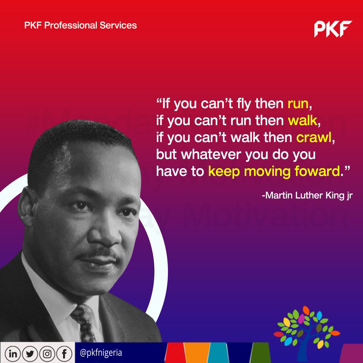 PKFNigeria's tweet photo. The goal is never to be stagnant, choose to press forward this week.📌

#mondaymotivation
#movingforward 
#PKFNigeria https://t.co/4wMTrzBihg
