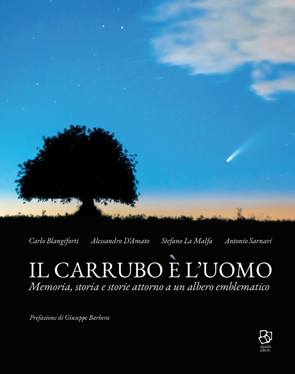 “Il carrubo è l’uomo. Memorie, storia e storie attorno a un albero emblematico”

Dialogo tra uno storico, un etnoantropologo, un agronomo e un esperto d’arte sul carrubo

Prefazione di Giuseppe Barbera, foto di Alessia Scarso,opere di Carlo Levi e Piero Guccione

Abulafia editore