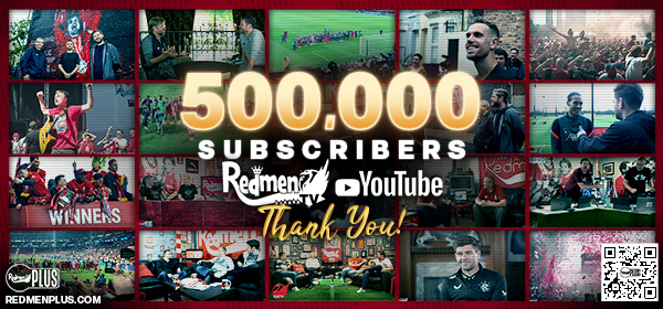 TheRedmenTV's tweet photo. A day to remember 😍

Not only did The Reds do the business at Anfield, but our brilliant YouTube subscribers took us to 500,000 during the watchalong!

Thank you to everyone who has helped along the way, we couldn't have done it without you 🙌

Here's to the next 500,000 🔜 https://t.co/7NR9jDUWJk