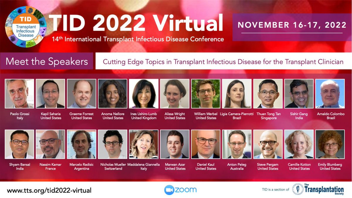 Transplant ID Folks- check out this free webinar in November. A wonderful group of talks and speakers. Registration opens later this week @camwolfe @maricar_malinis @tts @KottonNelson @EmilyBlumbergMD @HIV_TID @PergamIC