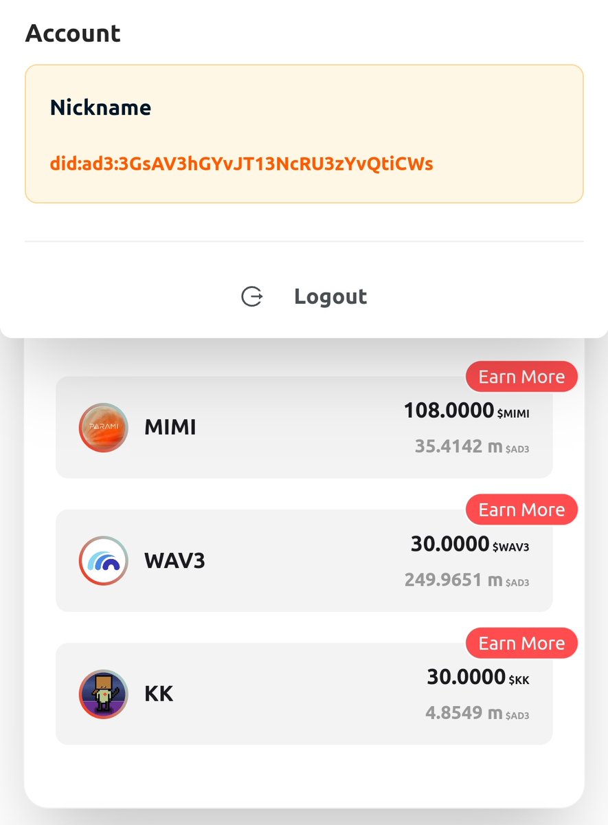 doerlur's tweet photo. @ParamiProtocol @aptos_wave did:ad3:3GsAV3hGYvJT13NcRU3zYvQtiCWs https://t.co/JXIfDtsAAv