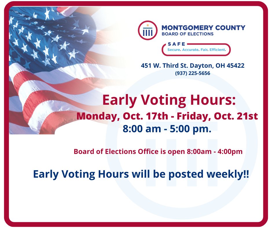 Montgomery County (OH) Board of Elections tweet media